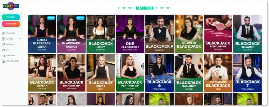 Spinia Spielautomatenspieler